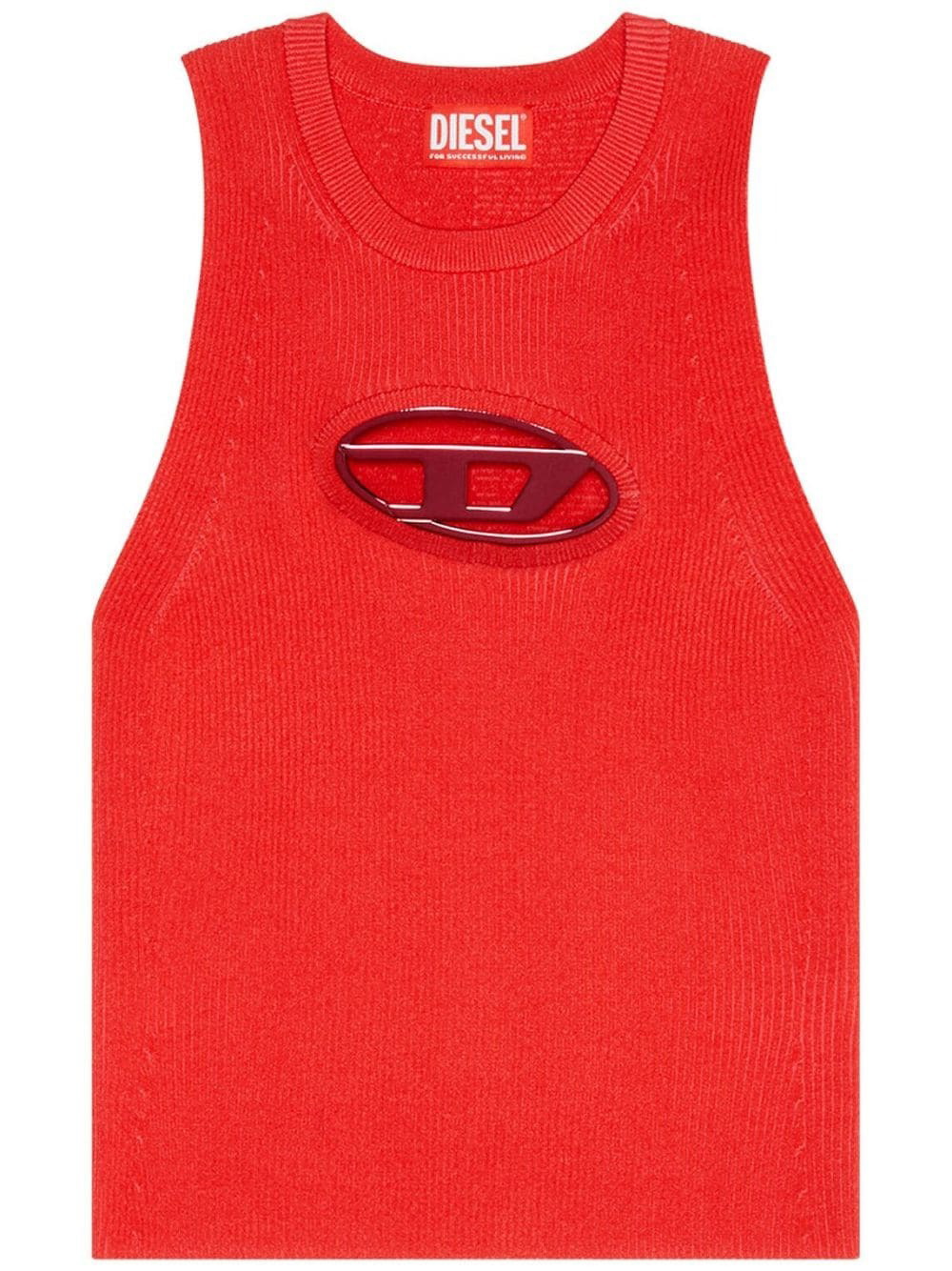 DIESEL - Logo Viscose Blend Tank Top Diesel