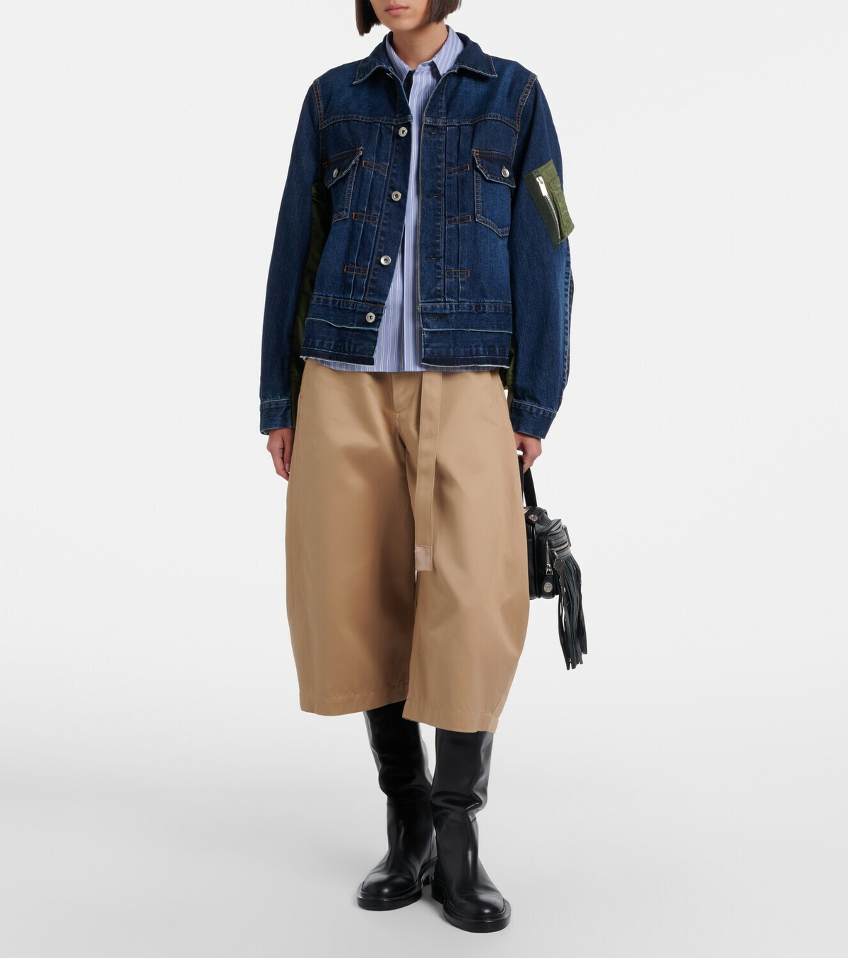 Sacai Denim bomber jacket