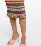 Diane von Furstenberg - Rosa ribbed knit midi skirt