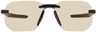 Prada Eyewear Black & Orange Sport Sunglasses