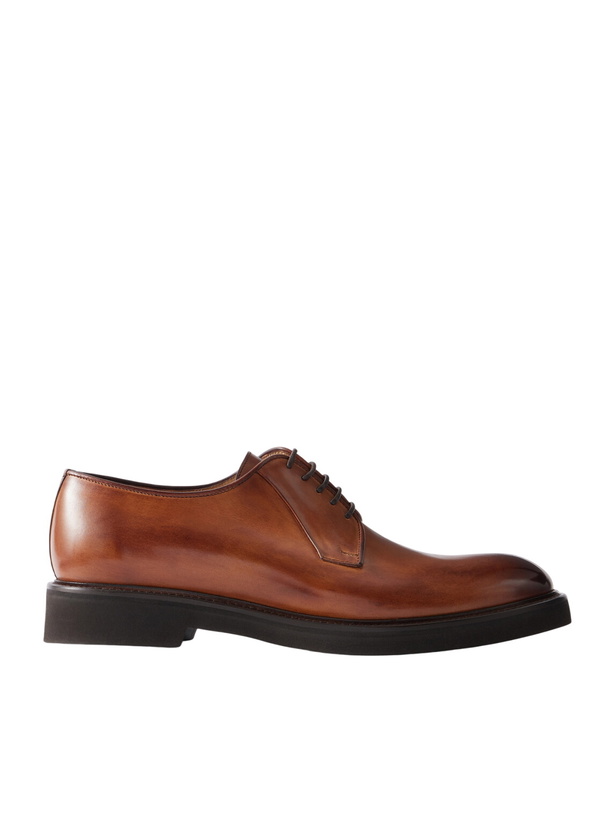 Photo: Mr P. - Leather Derby Shoes - Brown