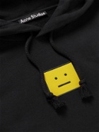 Acne Studios - Logo-Embroidered Cotton-Jersey Hoodie - Black