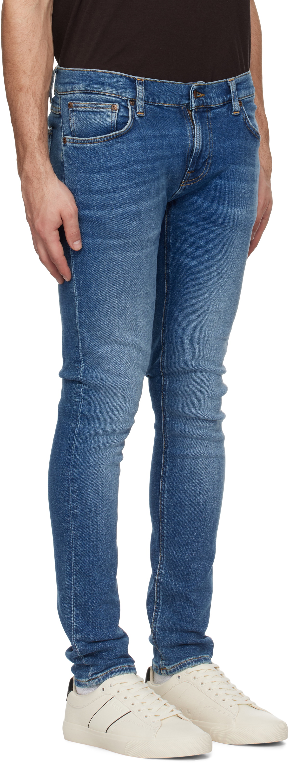 Nudie Jeans Blue Tight Terry Jeans