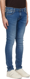 Nudie Jeans Blue Tight Terry Jeans