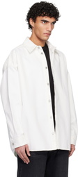 Balmain Off-White Denim Overshirt