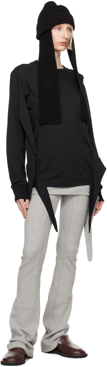 OPEN YY Black Triple Knot Crewneck Long Sleeve T-shirt