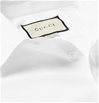 Gucci - Slim-Fit Cotton-Poplin Shirt - White