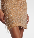 Là Fuori Drops of Champagne embellished minidress