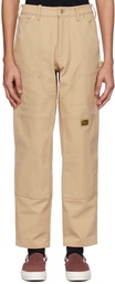 Advisory Board Crystals Beige Double Knee Trousers