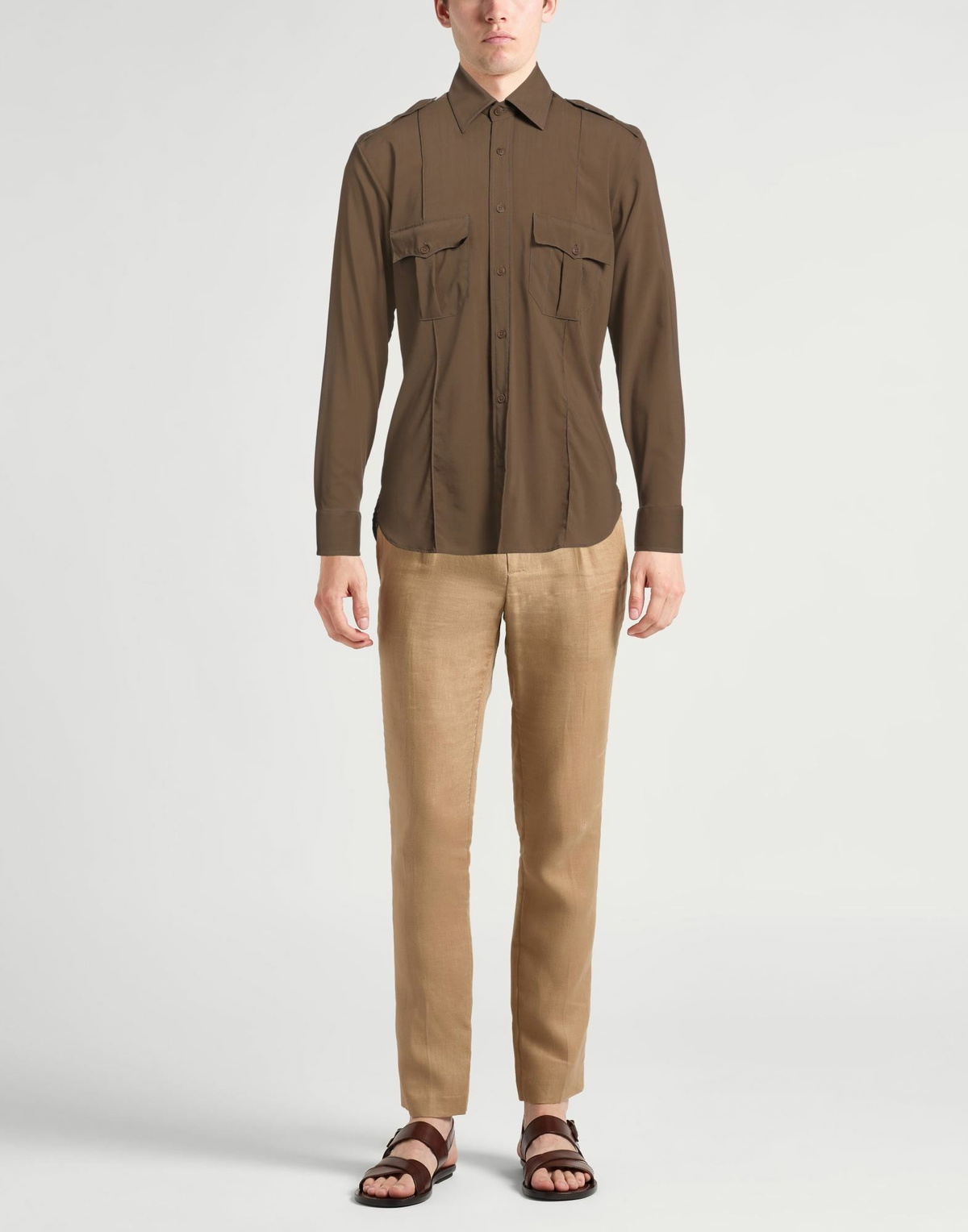 Dunhill Mens Shirt in Brown