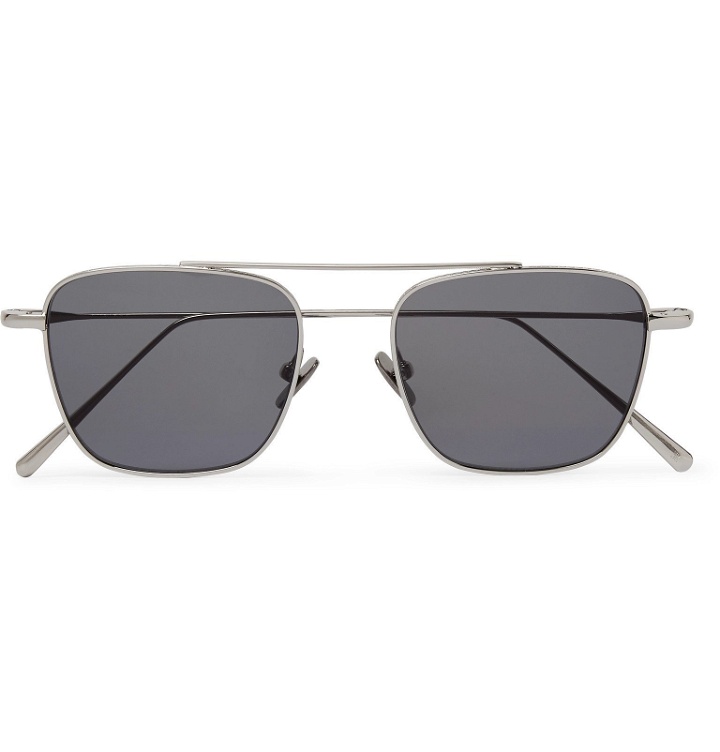 Photo: Cubitts - Collier Aviator-Style Gold-Tone Sunglasses - Silver
