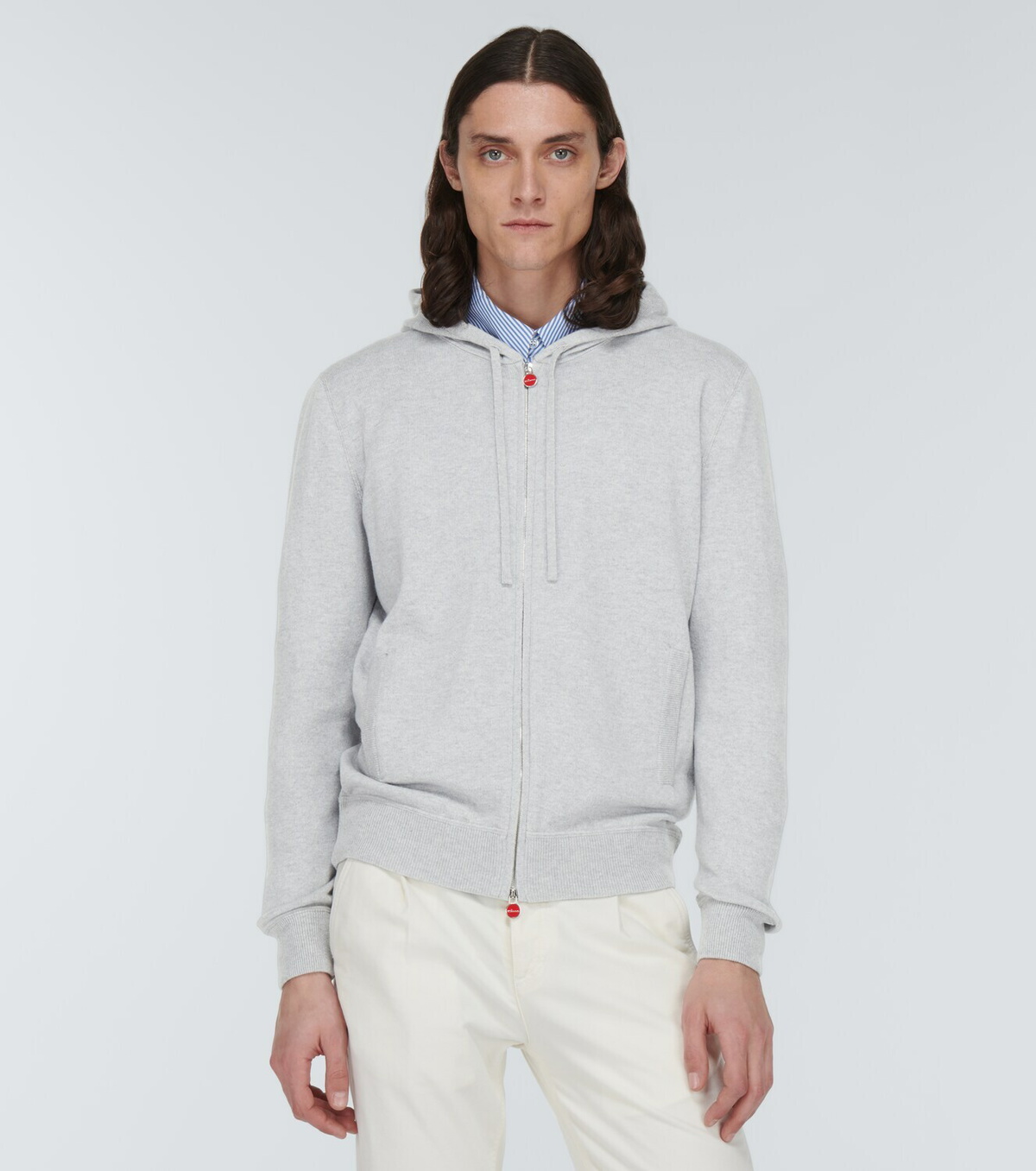 Kiton - Zip-up cashmere hoodie