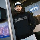 END. x PICANTE Headline Chain Stitch Hoodie in Black