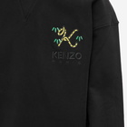 Kenzo Men's Oversized Tiger K Logo Crew Sweat in Black