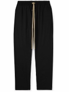 Fear of God - Tapered Logo-Appliquéd Shell Sweatpants - Black