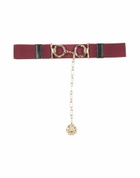 La Doublej Womens Belt Burgundy