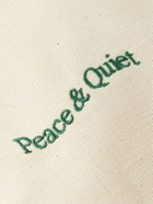 Museum Of Peace & Quiet - Wordmark Logo-Embroidered Cotton-Canvas Tote