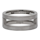 Maison Margiela Silver Brushed Palladio Burattato Ring