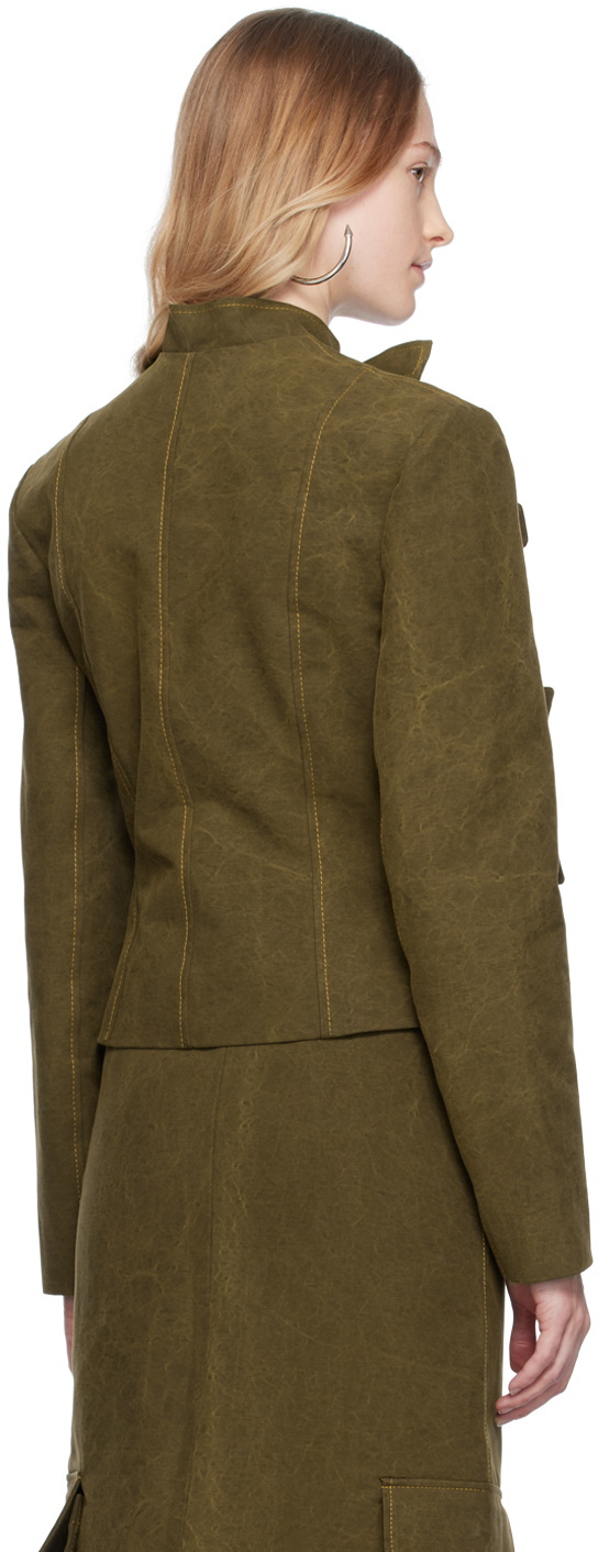 Lado Bokuchava Khaki Shibari Blazer