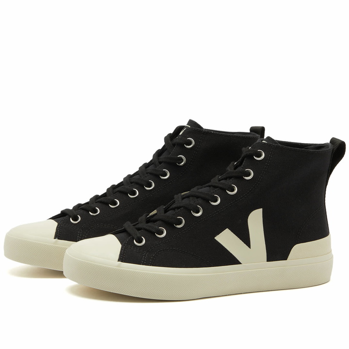 Photo: Veja Men's Wata High Top Sneakers in Black/Pierre