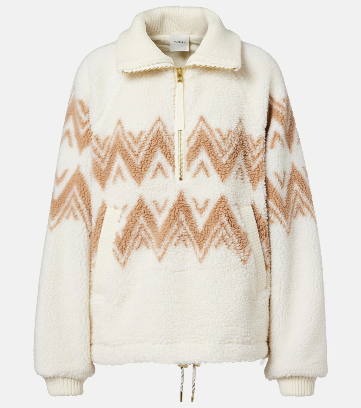 Varley Hendrik jacquard teddy jacket