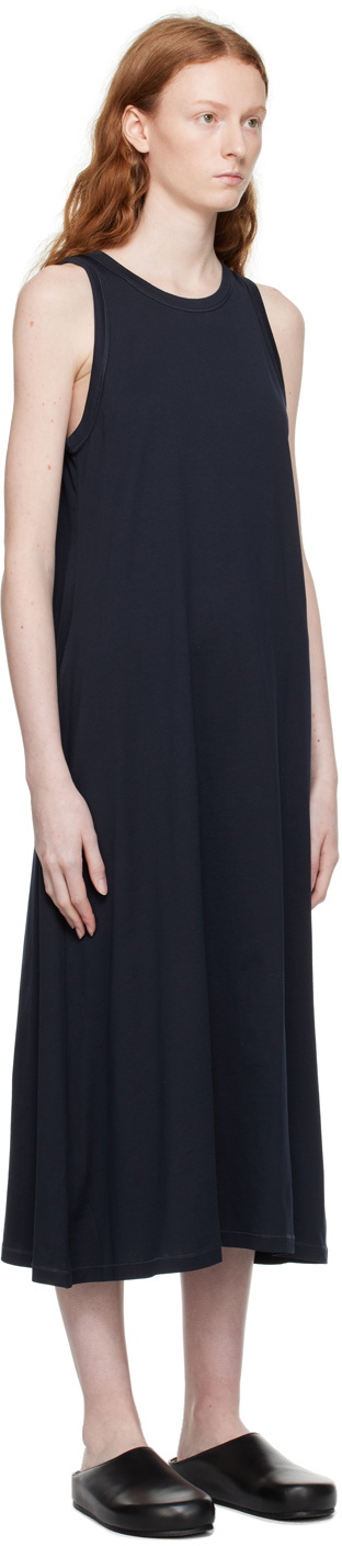 Studio Nicholson Navy Flint Midi Dress Studio Nicholson