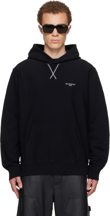 Photo: Givenchy Black Couture Seam Hoodie