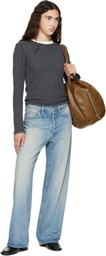 mfpen Gray LS Rib T-shirt