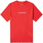 Air Jordan Men's Wordmark T-Shirt in Fire Red/Sail