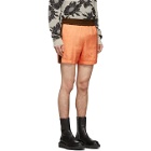 Dries Van Noten Orange Perons Shorts