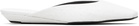 Loulou de Saison White Alix Ostrich-Effect Leather Mule Flats