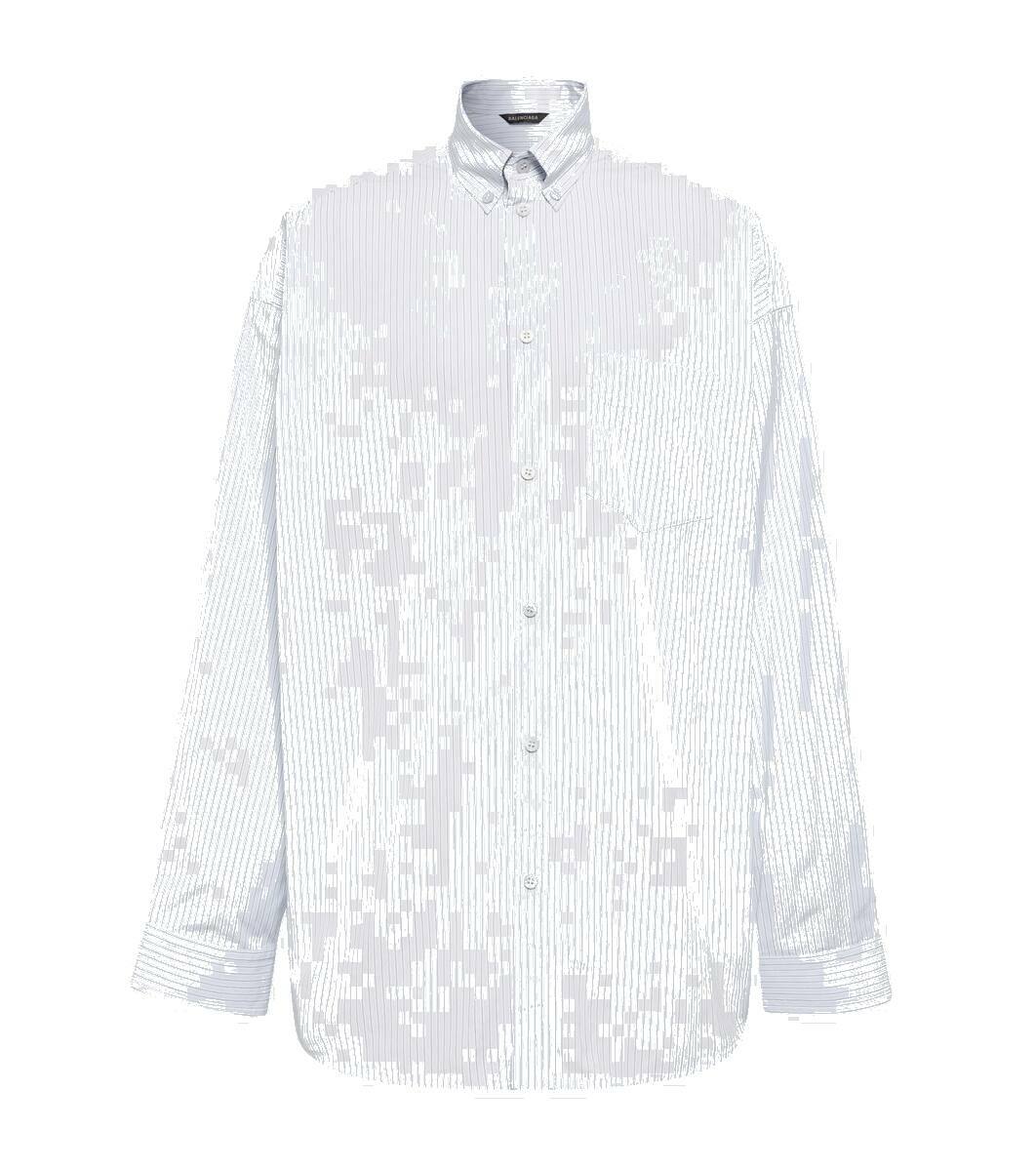 balenciaga oversized striped shirt