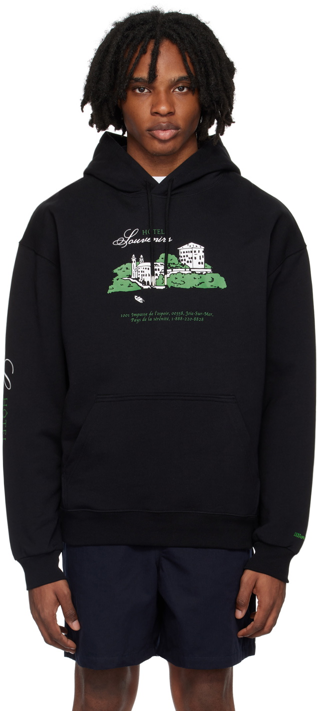 A.P.C. Black JJJJound Edition 'Hôtel Souvenirs' Hoodie A.P.C.