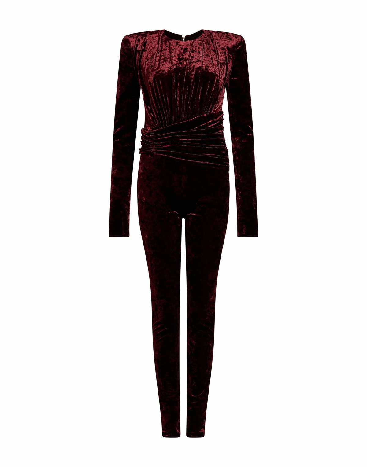 Alexandre Vauthier Womens Jumpsuit Burgundy