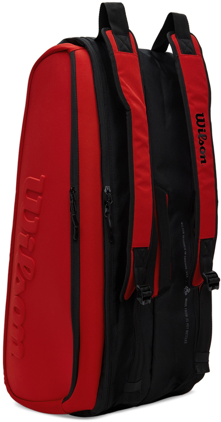 Wilson Red Clash V2 Super Tour 6-Pack Tennis Racket Bag