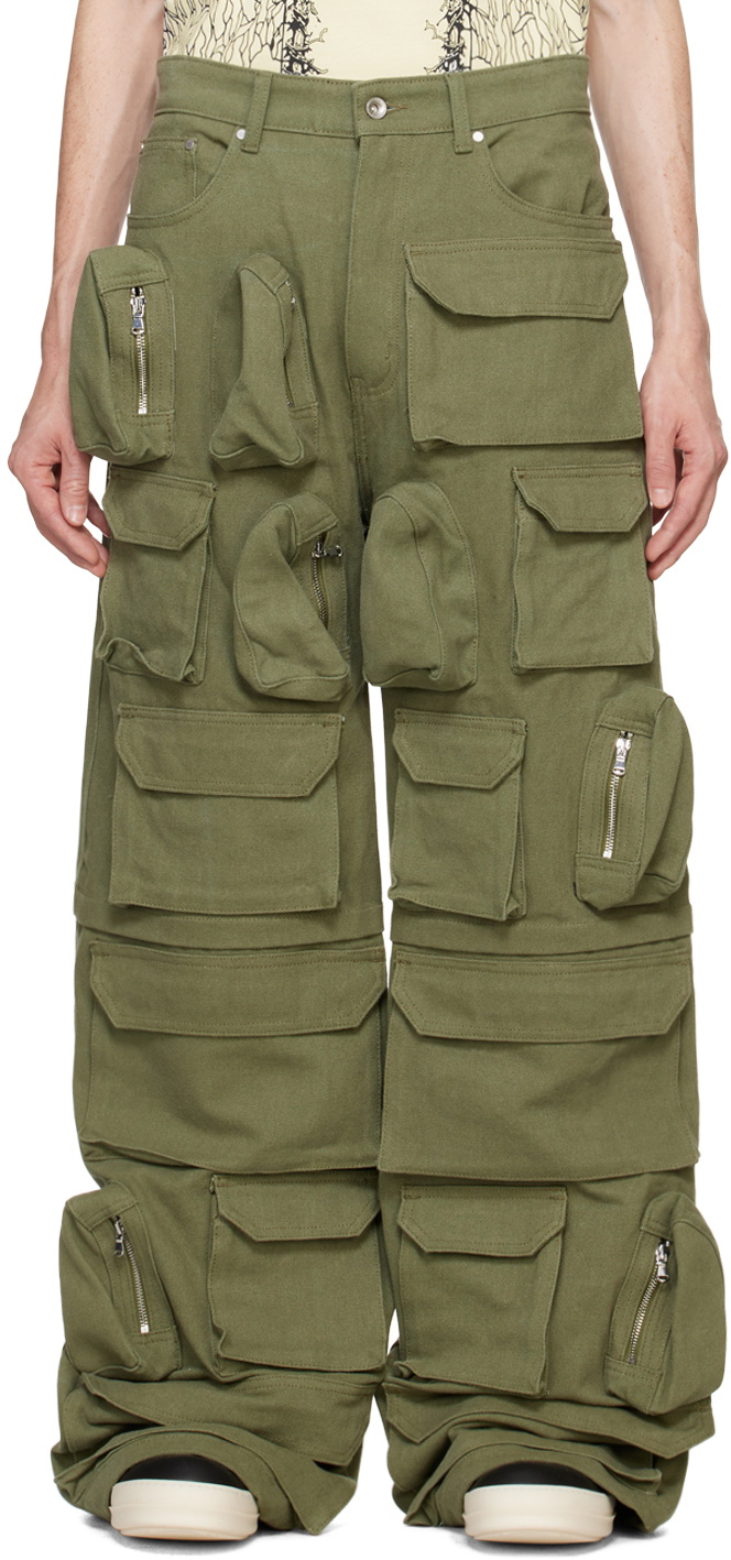 Who Decides War Green Rave Cargo Pants