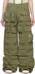 Who Decides War Green Rave Cargo Pants