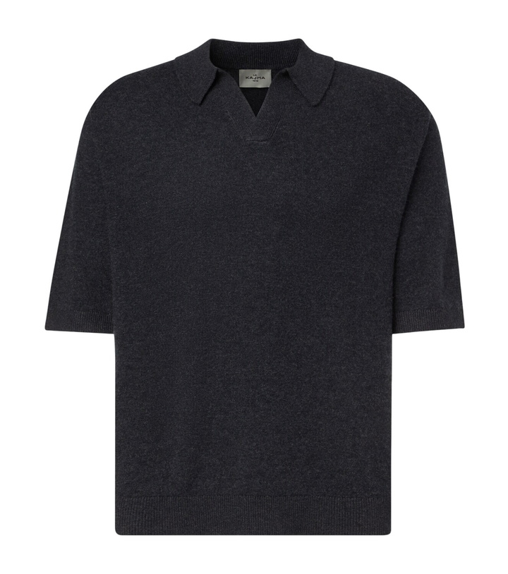 Photo: Le Kasha Bale cashmere polo sweater