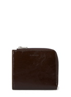 Logo Zip Wallet in Brown