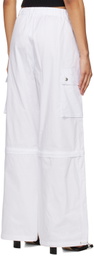 WYNN HAMLYN White Zip Off Cargo Pants