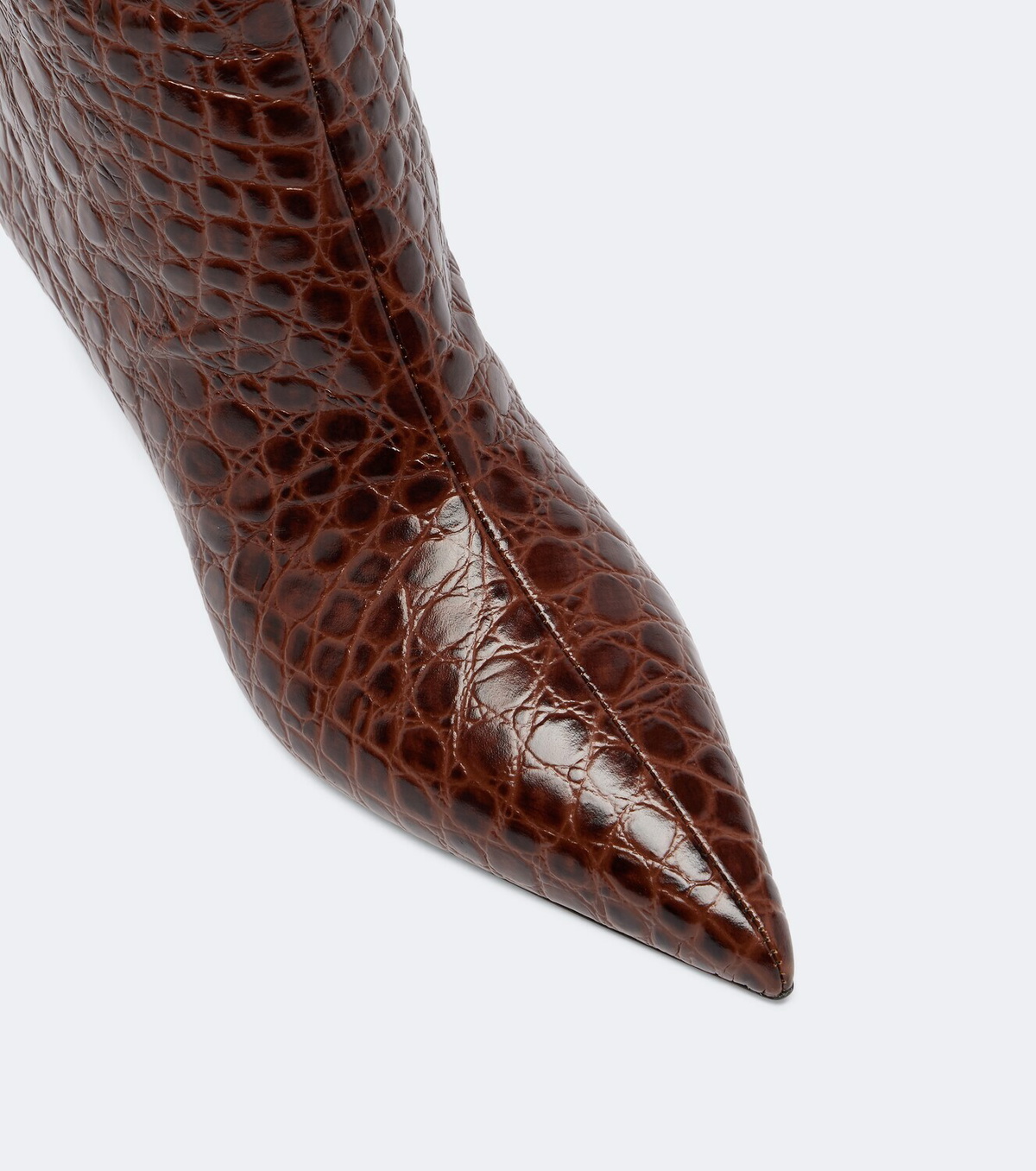 Le Monde Béryl Babouche croc-effect leather knee-high boots