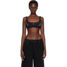 Off-White Black 'Off' Stamp Seamless Sport Bra