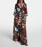 Dolce&Gabbana Capri printed silk satin robe