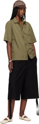Stone Island Khaki 1100026 Cotton Nylon Micro Ripstop Shirt