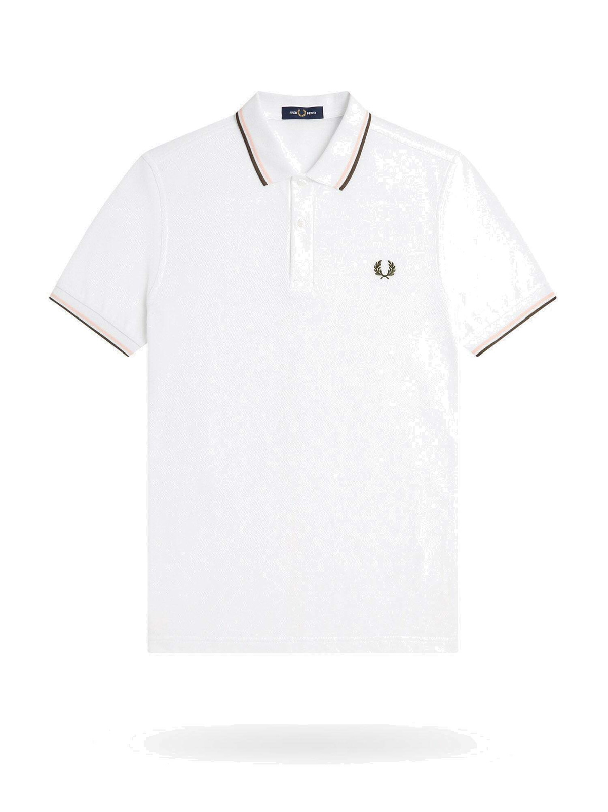 Fred Perry Polo Shirt White Mens Fred Perry