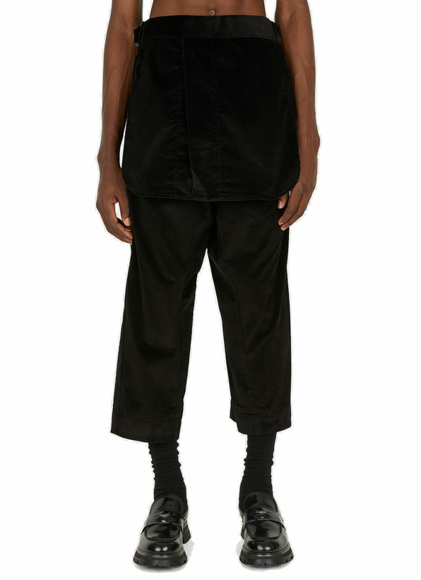Photo: Corduroy Apron Pants in Black