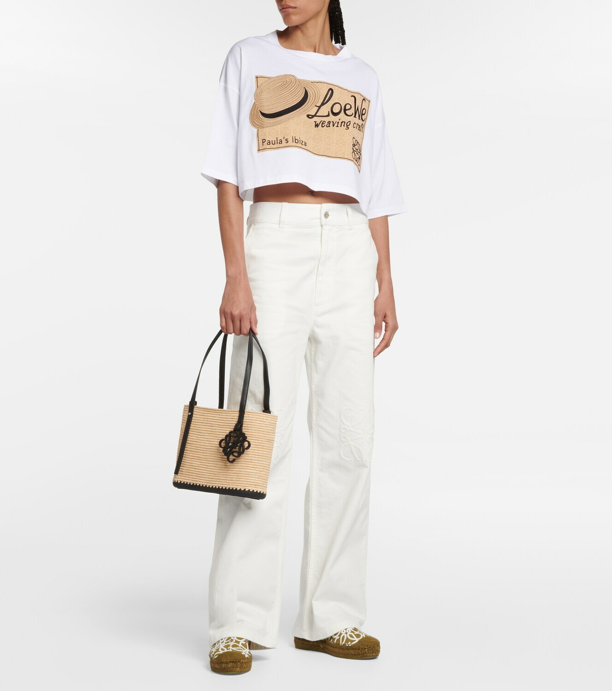 Paulas Ibiza Anagram Bucket Bag in Beige - Loewe