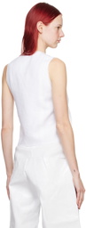 Gabriela Coll Garments White No.270 Vest