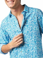 MC2 Saint Barth Man Muslin Cotton Sikelia Shirt With Flower Print