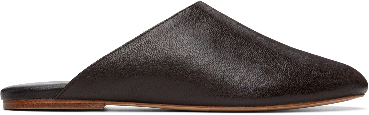 A.P.C. Brown 'Les Mules' Slip-on Loafers
